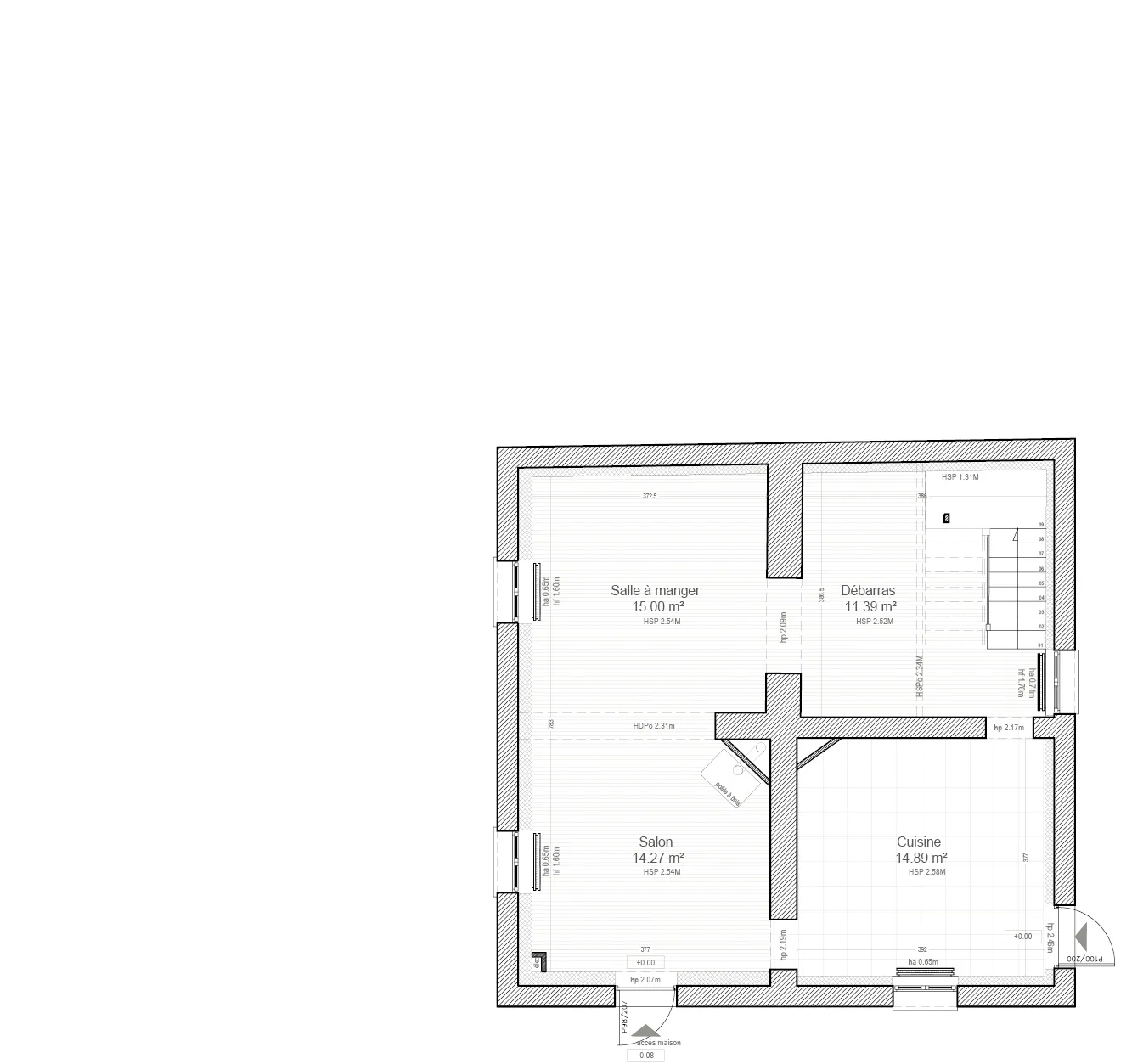 Plan existant - RDC
